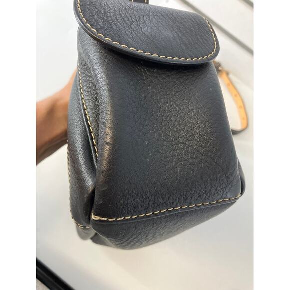 DOONEY & BOURKE SMALL BLACK PEBBLED LEATHER SHOULDER BAG - Picture 9 of 16